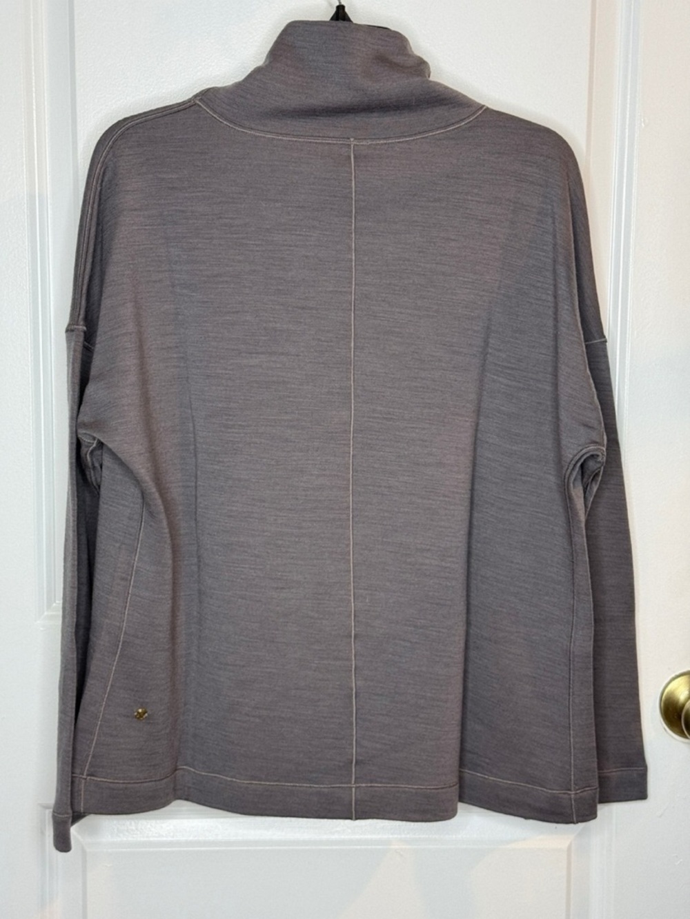 Lululemon Sz 6 Principal Dancer  Funnel Neck Sweater in Luna Rock | EUC - Picture 6 of 7
